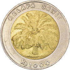 Coin, Indonesia, 1000 Rupiah, 2000, AU(55-58), Bi-Metallic, KM:56