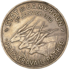 Coin, Cameroon, 50 Francs, 1960, Paris, EF(40-45), Copper-nickel, KM:13