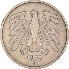 Coin, GERMANY - FEDERAL REPUBLIC, 5 Mark, 1977, Stuttgart, EF(40-45)