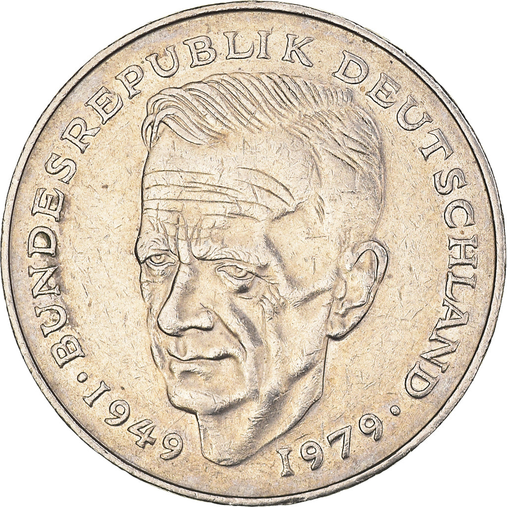 Moneta, GERMANIA - REPUBBLICA FEDERALE, 2 Mark, 1989, Munich, BB, Nichel