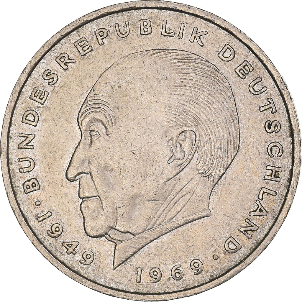 Münze, Bundesrepublik Deutschland, 2 Mark, 1974, Hamburg, SS+, Copper-Nickel