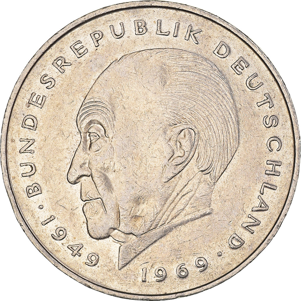 Moneta, GERMANIA - REPUBBLICA FEDERALE, 2 Mark, 1987, Munich, BB+, Nichel