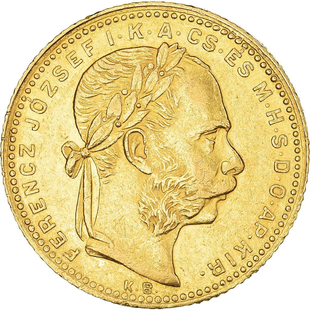 Coin, Hungary, Franz Joseph I, 8 Forint 20 Francs, 1880, Kormoczbanya
