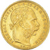 Monnaie, Hongrie, Franz Joseph I, 8 Forint 20 Francs, 1887, Kormoczbanya, SUP