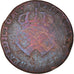 Moeda, COLÓNIAS FRANCESAS, Louis XV, 9 Deniers, 1721, La Rochelle, F(12-15)