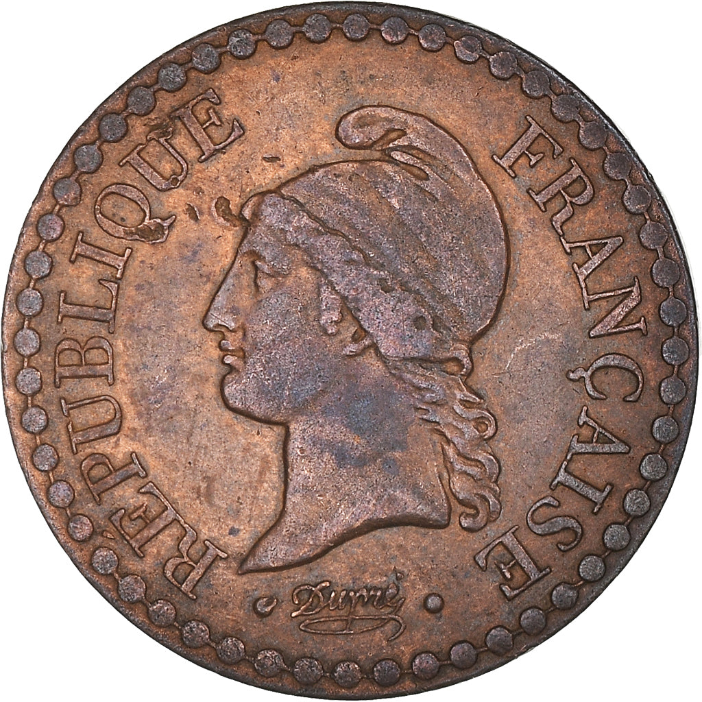 Münze, Frankreich, Dupré, Centime, 1848, Paris, SS+, Bronze, KM:754