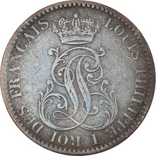 Coin, FRENCH GUIANA, Louis - Philippe, 10 Centimes, 1846, Paris, VF(30-35)