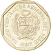 Coin, Peru, 50 Centimos, 2007, MS(63), Copper-Nickel-Zinc, KM:307.4