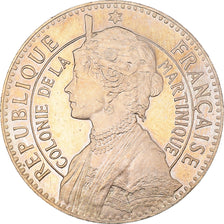 Coin, Martinique, 50 Centimes, 1897, MS(63), Copper-nickel, KM:40, Lecompte:7