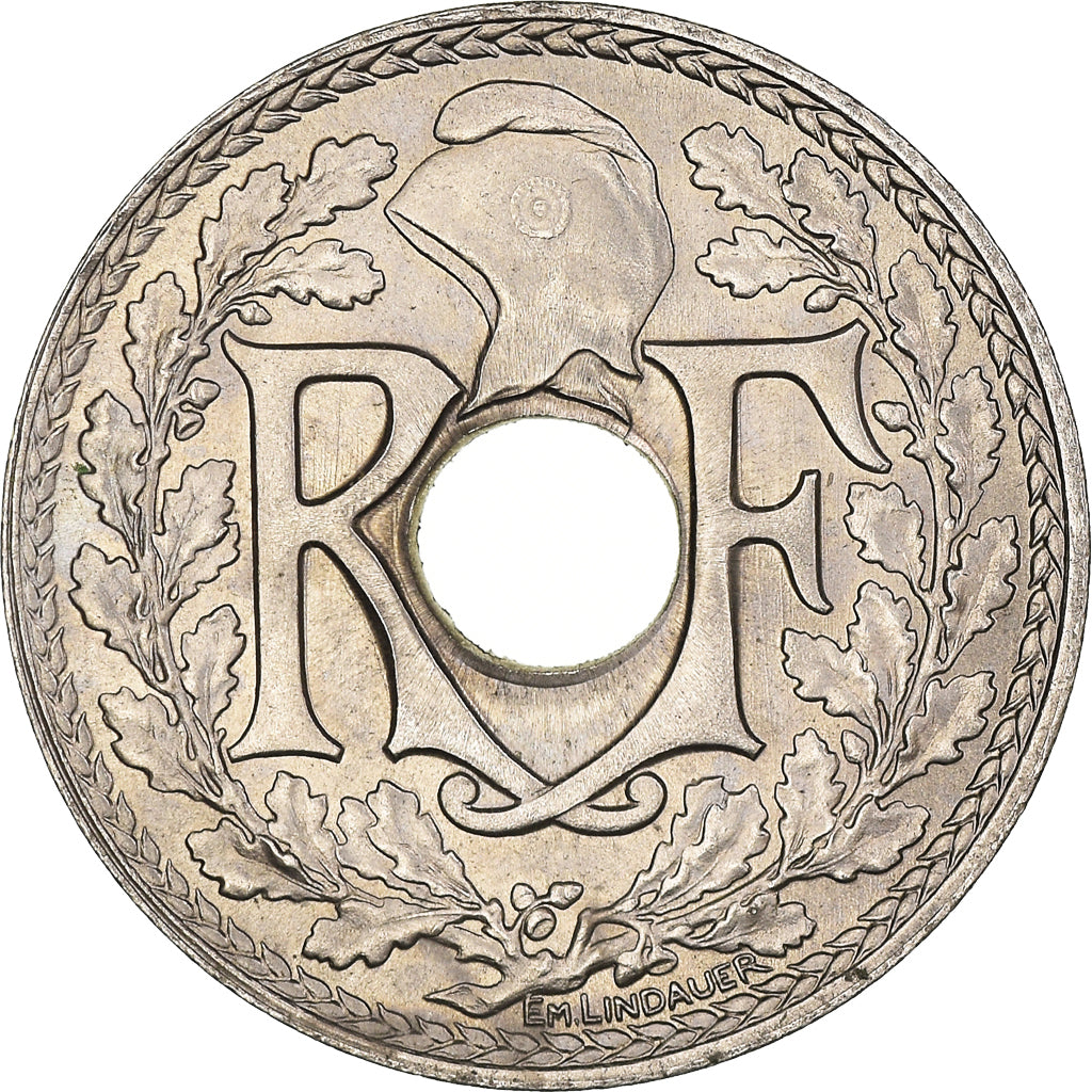 Coin, France, Lindauer, 25 Centimes, 1914, Souligné, AU(55-58), Nickel, KM:867