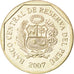 Monnaie, Pérou, Nuevo Sol, 2007, SPL, Copper-Nickel-Zinc, KM:308.4