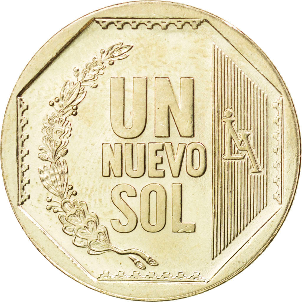Coin, Peru, Nuevo Sol, 2007, MS(63), Copper-Nickel-Zinc, KM:308.4