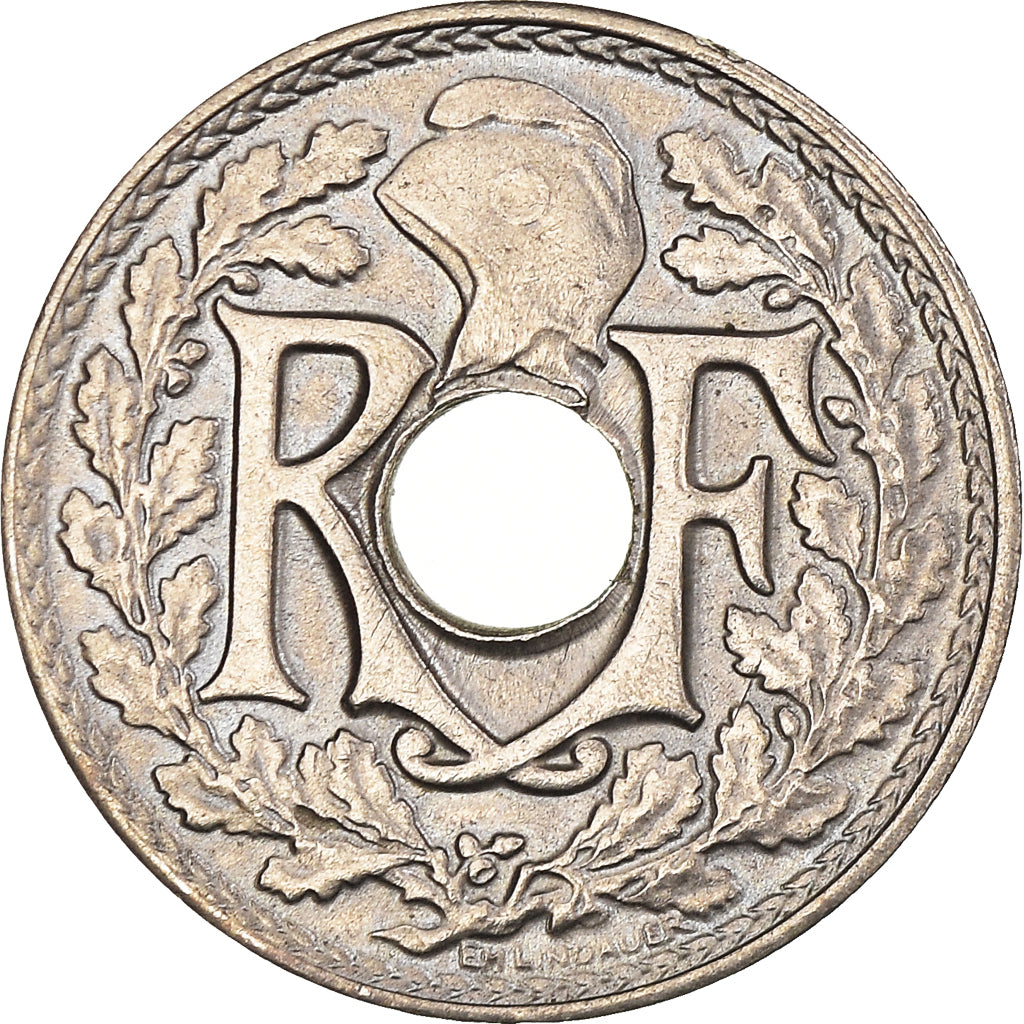 Coin, France, Lindauer, 5 Centimes, 1920, EF(40-45), Copper-nickel, KM:875