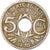 Moeda, França, Lindauer, 5 Centimes, 1920, EF(40-45), Cobre-níquel, KM:865