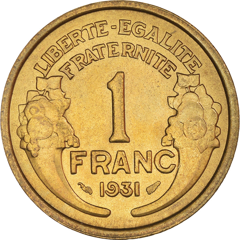 Monnaie, France, Morlon, Franc, 1931, SUP+, Bronze-Aluminium, Gadoury:470