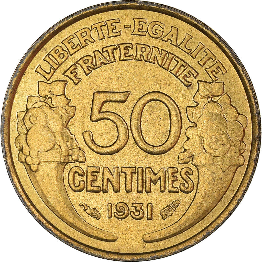 Moneta, Francia, Morlon, 50 Centimes, 1931, SPL-, Alluminio-bronzo, KM:894.1