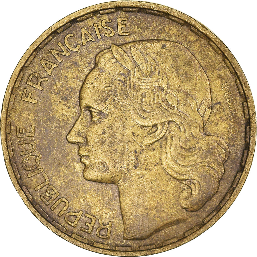 Munten, Frankrijk, Guiraud, 50 Francs, 1952, Beaumont - Le Roger, FR+