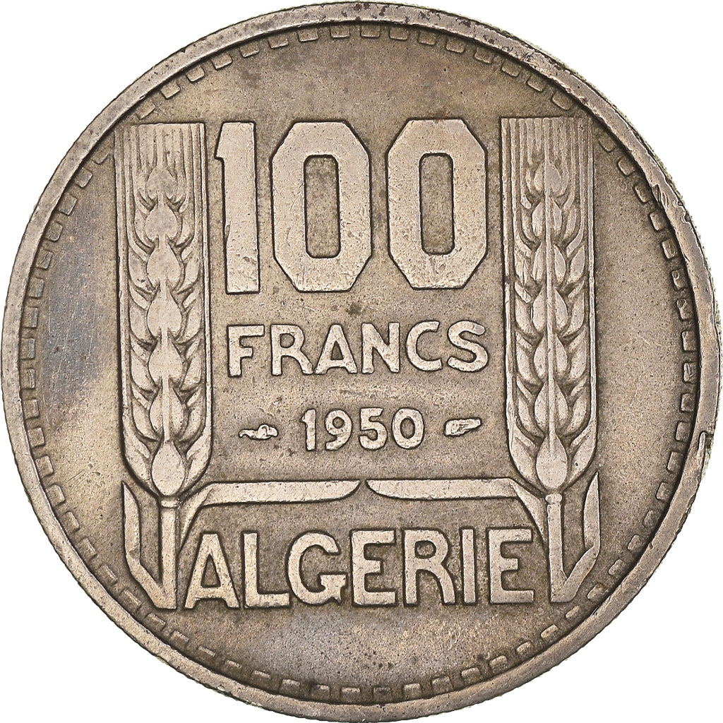 Coin, Algeria, 100 Francs, 1950, Paris, EF(40-45), Copper-nickel, KM:93