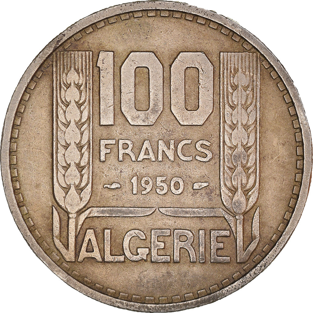 Coin, Algeria, 100 Francs, 1950, Paris, EF(40-45), Copper-nickel, KM:93