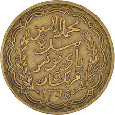Coin, Tunisia, Muhammad al-Amin Bey, 5 Francs, 1946, Paris, EF(40-45)
