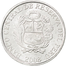 Munten, Peru, Centimo, 2008, UNC-, Aluminium, KM:303.4a
