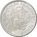 PERU, Centimo, 2008, Lima, KM #303.4a, MS(63), Aluminum, 16, 0.80