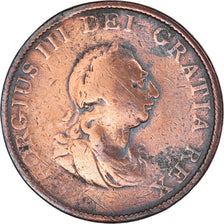 Münze, Großbritannien, George III, 1/2 Penny, 1799, S, Kupfer, KM:647