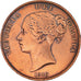 Coin, Great Britain, Victoria, Penny, 1845, EF(40-45), Copper, KM:739