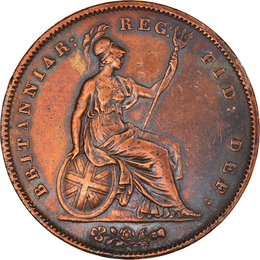 Coin, Great Britain, Victoria, Penny, 1845, EF(40-45), Copper, KM:739