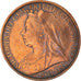 Coin, Great Britain, Victoria, Penny, 1900, EF(40-45), Bronze, KM:790