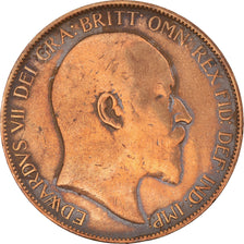 Coin, Great Britain, Edward VII, Penny, 1906, EF(40-45), Bronze, KM:794.2