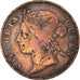 Coin, Mauritius, 5 Cents, 1888, VF(20-25), Bronze, KM:9