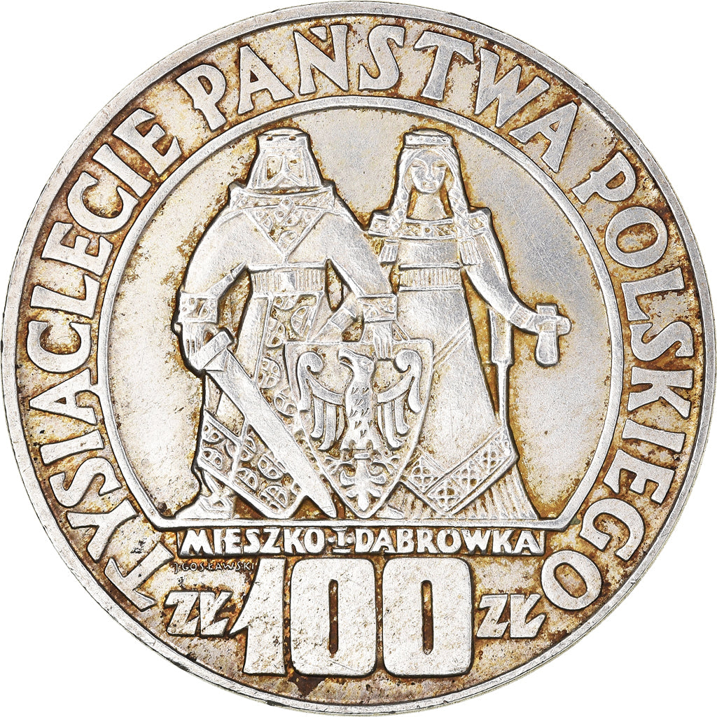Monnaie, Pologne, 100 Zlotych, 1966, Warsaw, TTB+, Argent, KM:57