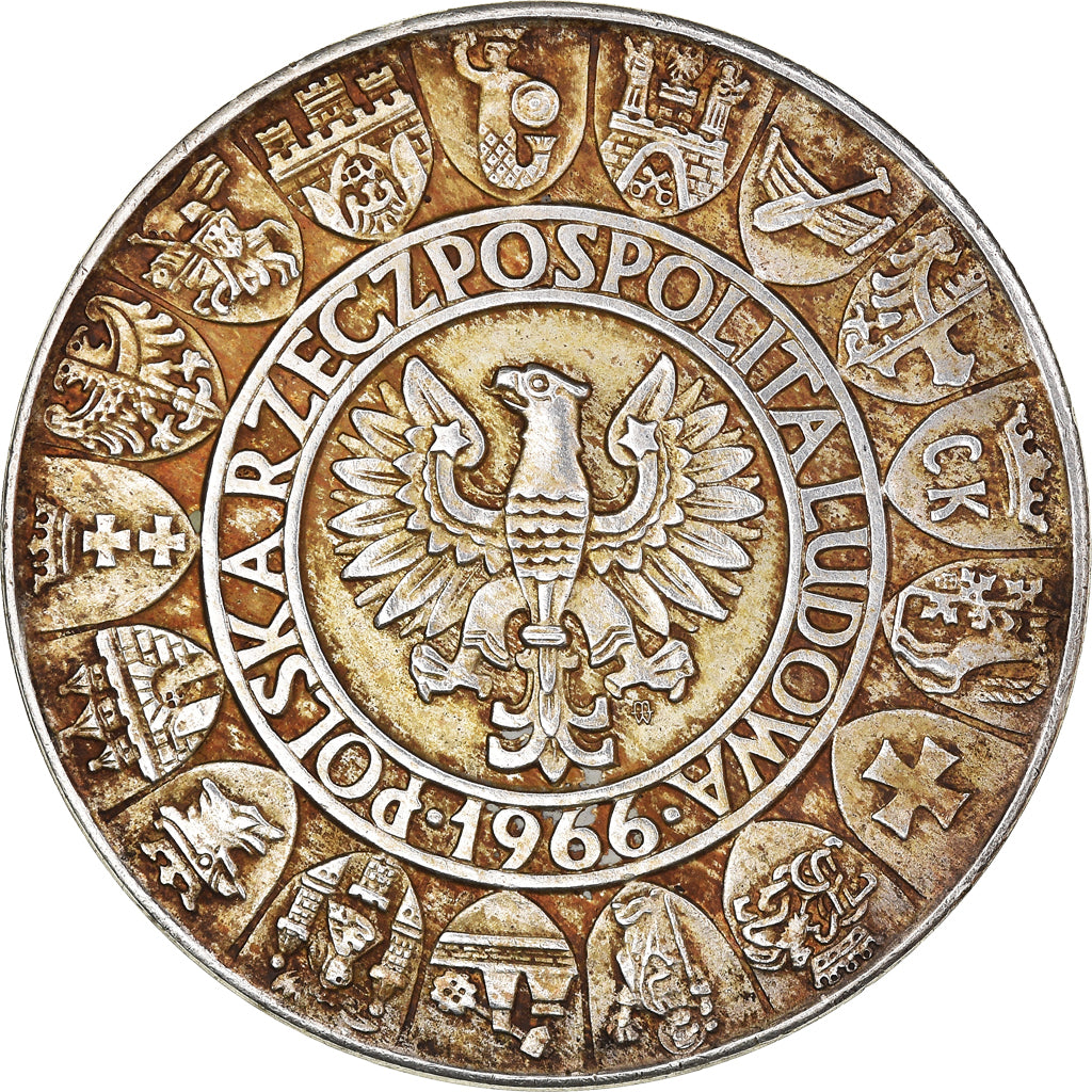 Monnaie, Pologne, 100 Zlotych, 1966, Warsaw, TTB+, Argent, KM:57