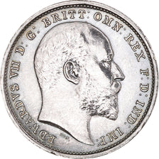 Coin, Great Britain, Edward VII, 4 Pence, Groat, 1903, MS(63), Silver, KM:798
