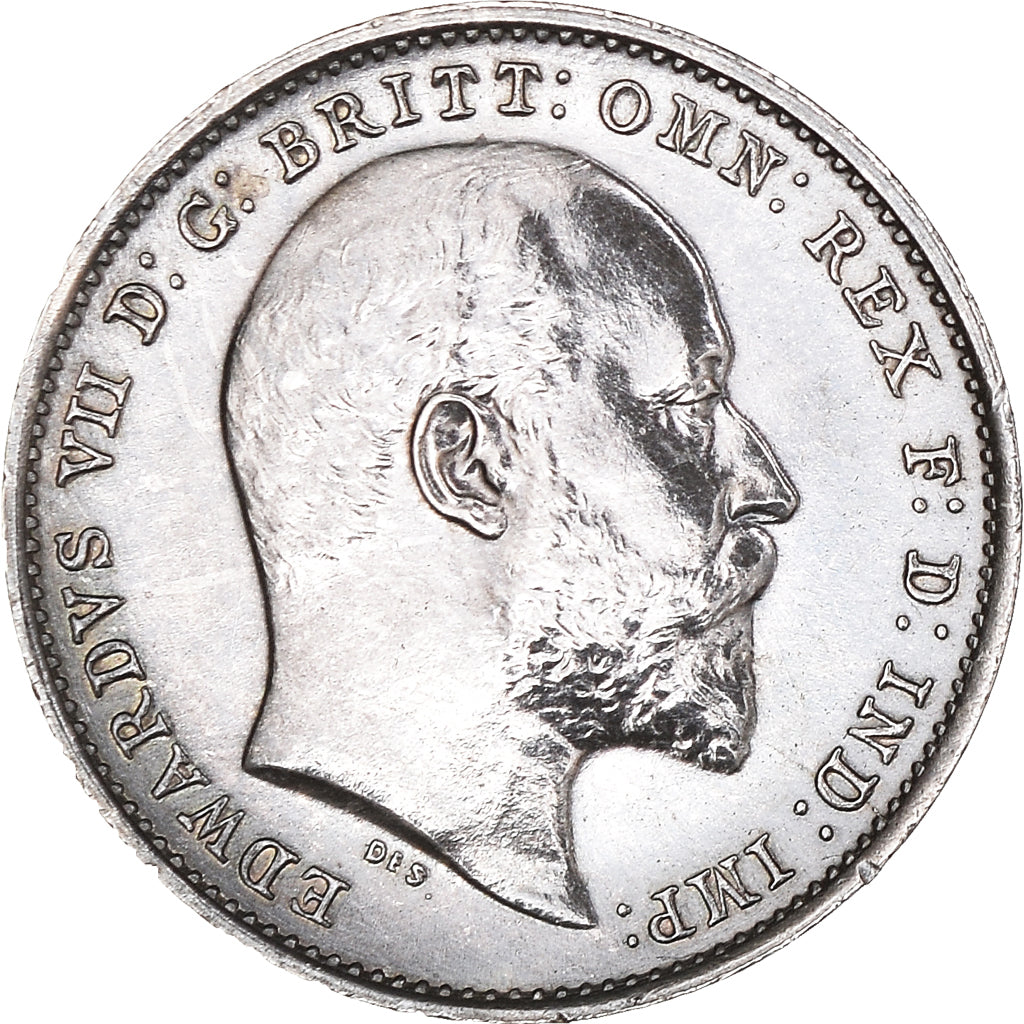 Coin, Great Britain, Edward VII, 3 Pence, 1903, MS(63), Silver, KM:797.1