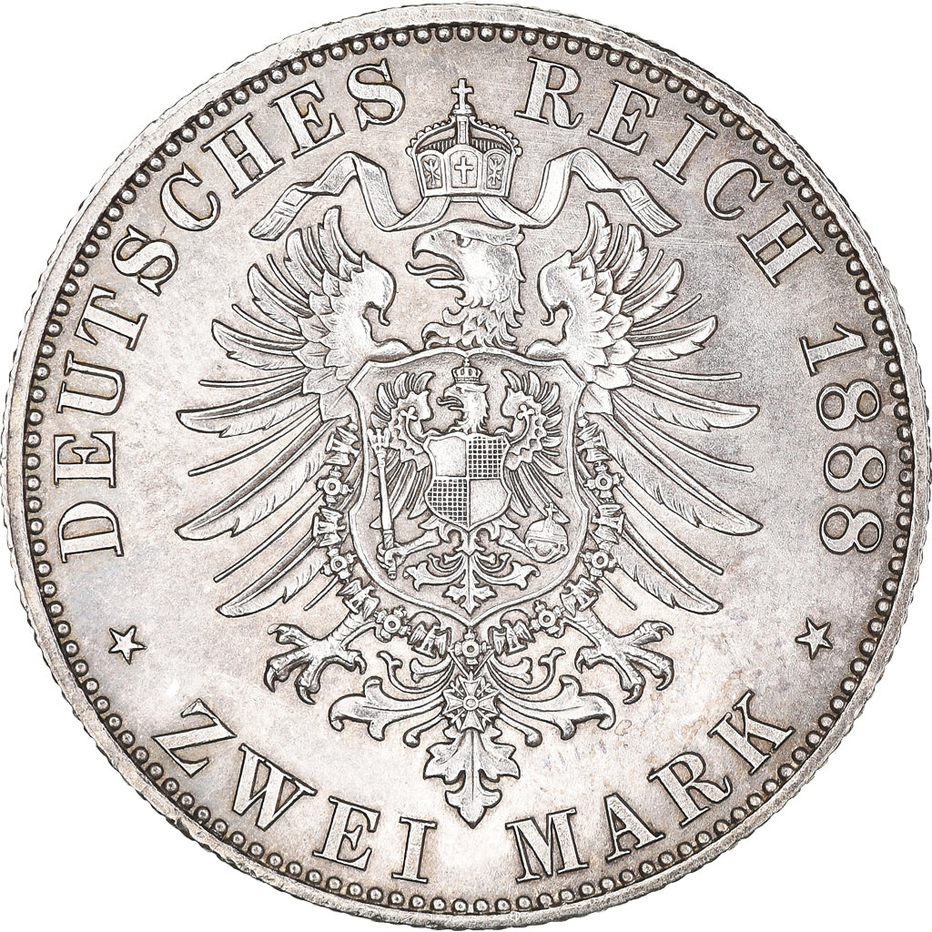 Monnaie, Etats allemands, PRUSSIA, Friedrich III, 2 Mark, 1888, Berlin, SUP