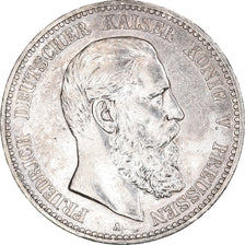 Coin, German States, PRUSSIA, Friedrich III, 5 Mark, Berlin, AU(50-53), Silver