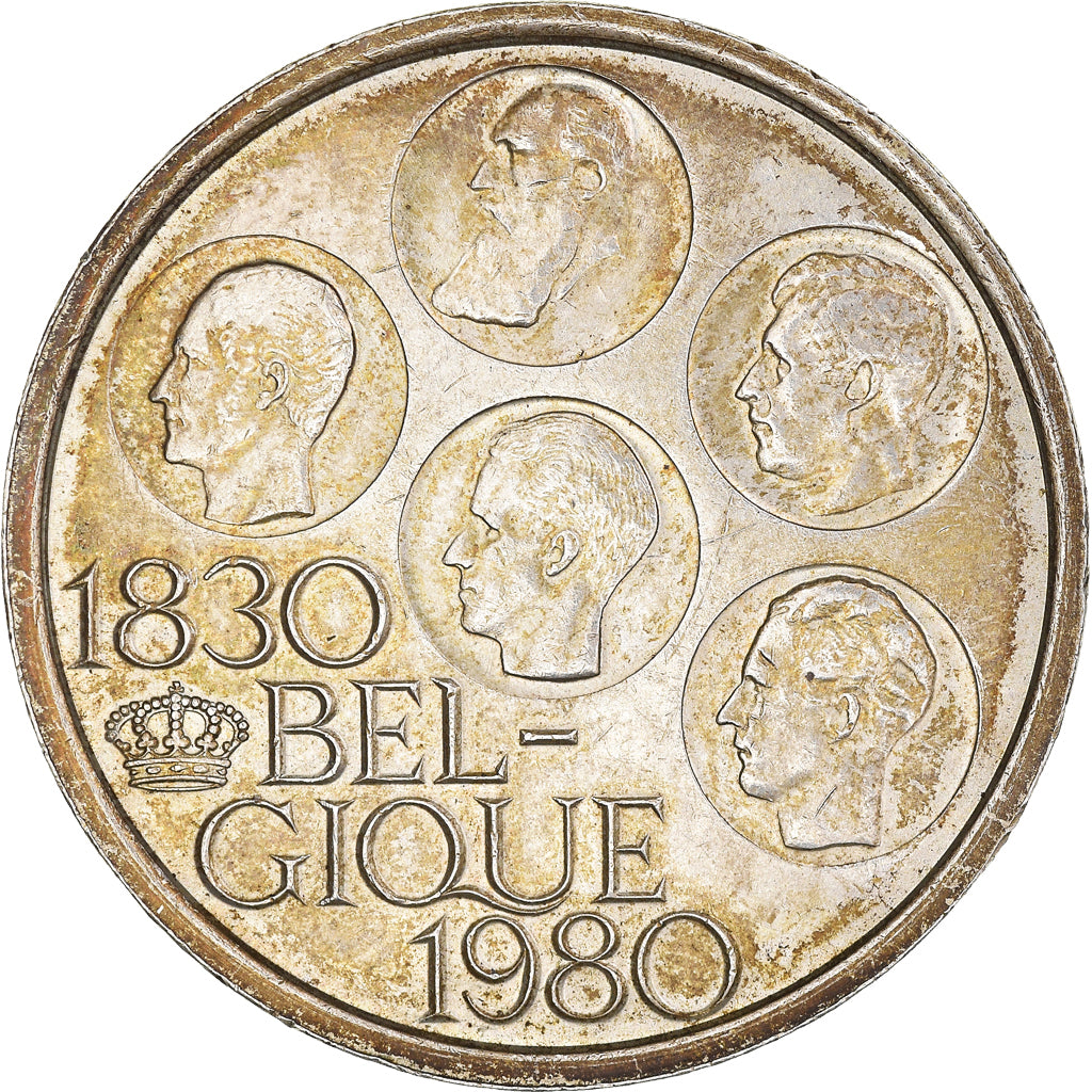 Coin, Belgium, 500 Francs, 500 Frank, 1980, Brussels, EF(40-45), Silver Clad