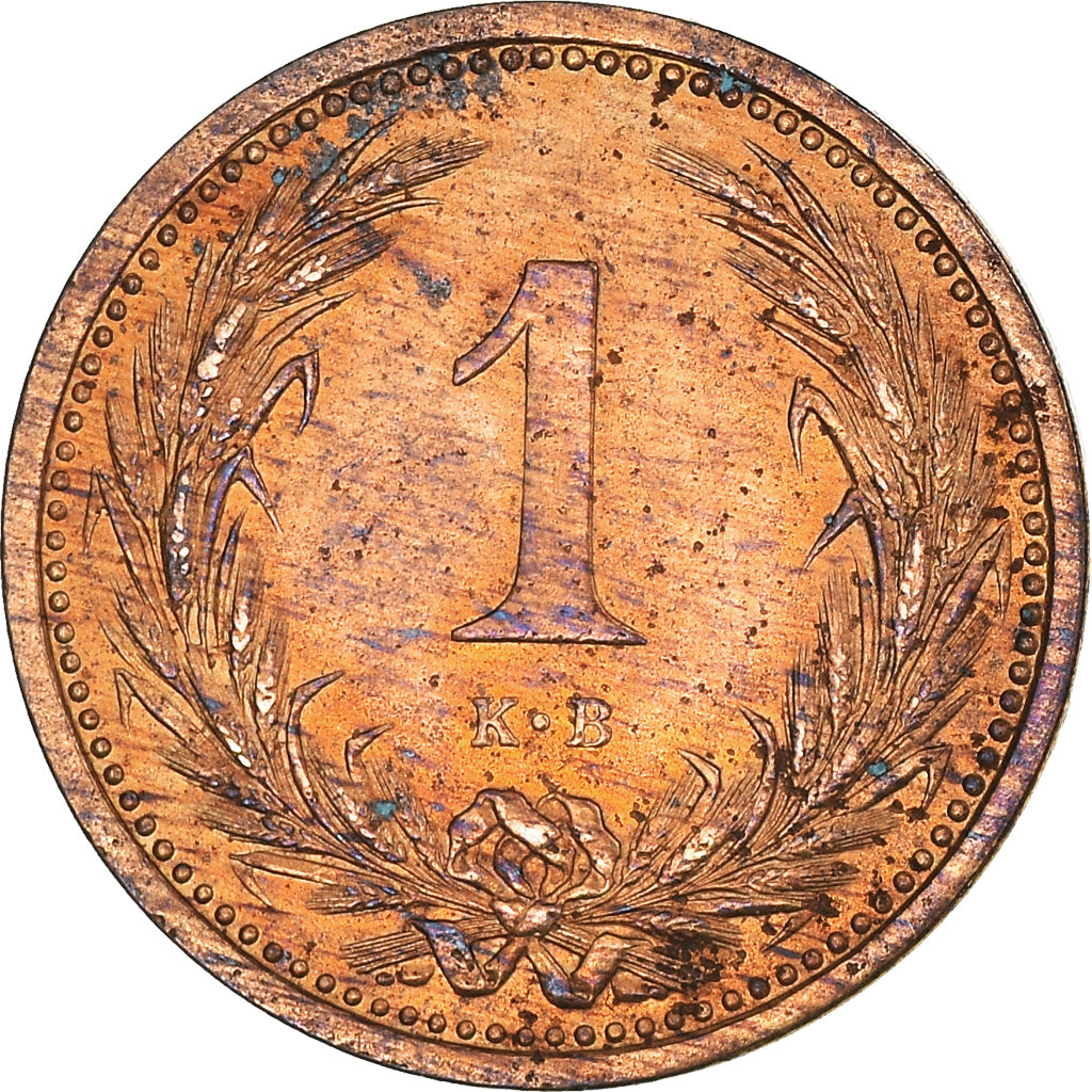 Coin, Hungary, Franz Joseph I, Filler, 1900, Kormoczbanya, AU(50-53), Bronze