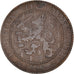 Moneda, Países Bajos, Wilhelmina I, 2-1/2 Cent, 1906, MBC, Bronce, KM:134