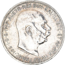 Moeda, Áustria, Franz Joseph I, Corona, 1913, EF(40-45), Prata, KM:2820