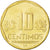 Coin, Peru, 10 Centimos, 2008, MS(63), Brass, KM:305.4