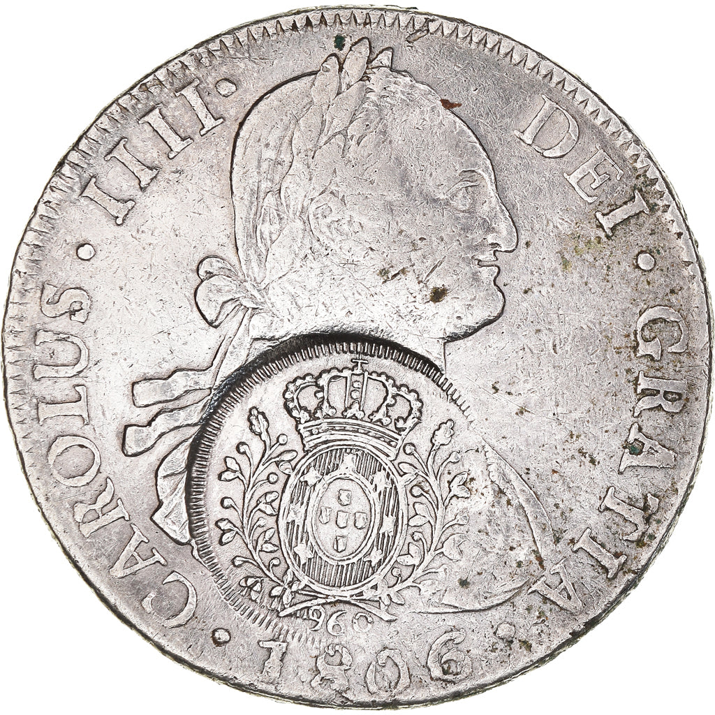 Moneda, Brasil, MINAS GERAIS, 960 Reis, 1792-1806, Minas Gerais, MBC, Plata