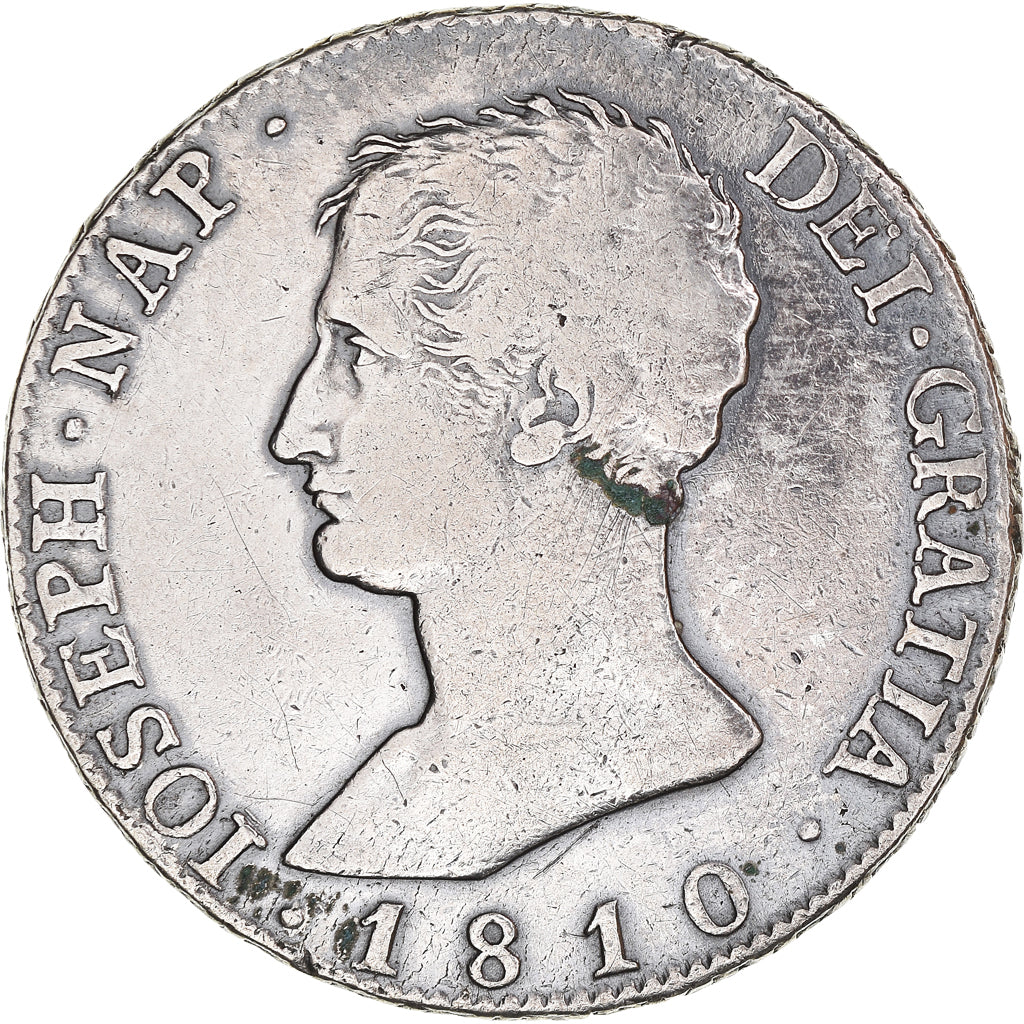 Coin, Spain, Joseph Napolean, 20 Réales, 1810, Madrid, VF(30-35), Silver
