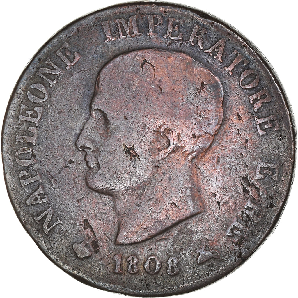 Coin, ITALIAN STATES, KINGDOM OF NAPOLEON, Napoleon I, Soldo, 1808, Milan