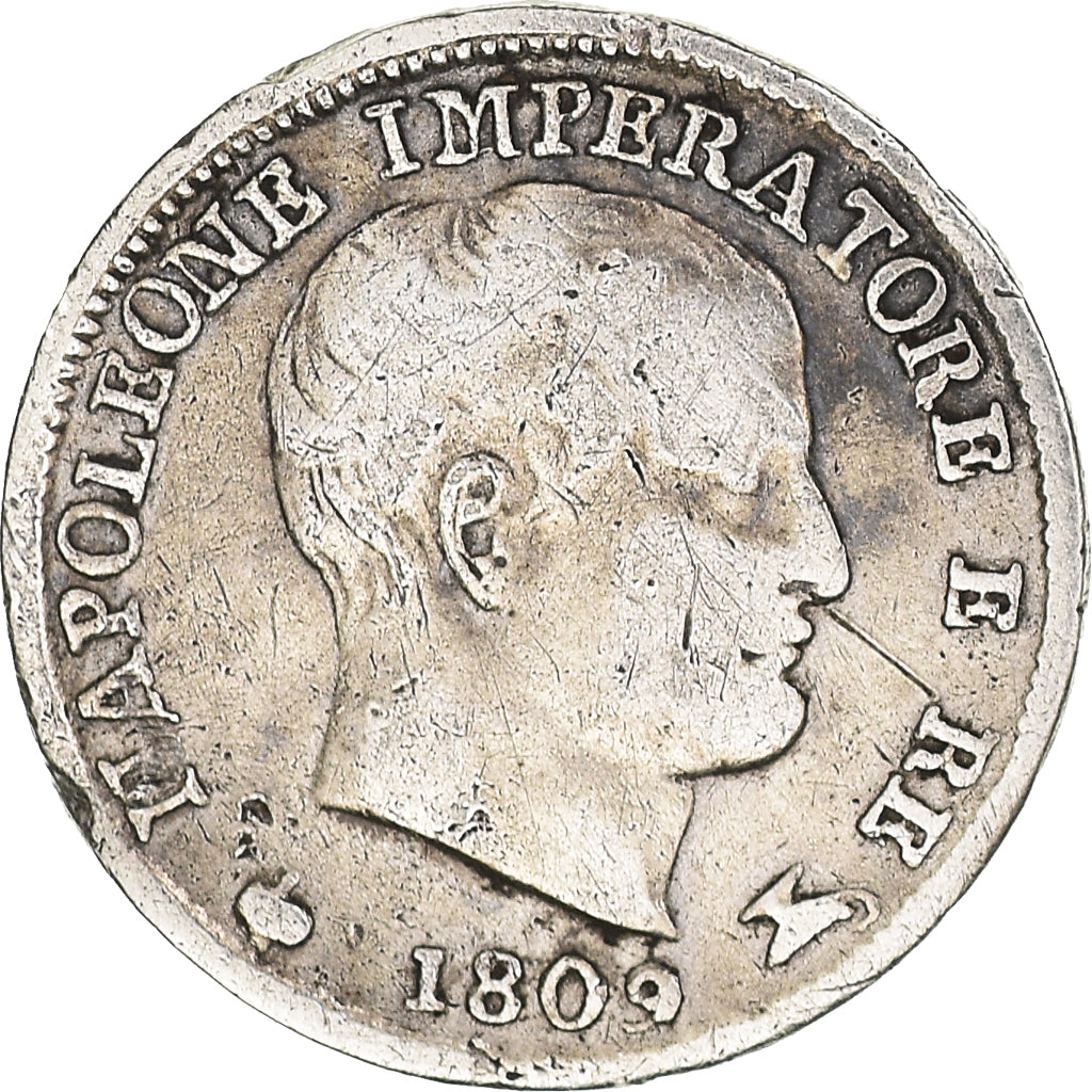Monnaie, États italiens, KINGDOM OF NAPOLEON, Napoleon I, 5 Soldi, 1809, Milan
