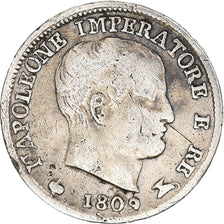 Monnaie, États italiens, KINGDOM OF NAPOLEON, Napoleon I, 5 Soldi, 1809, Milan