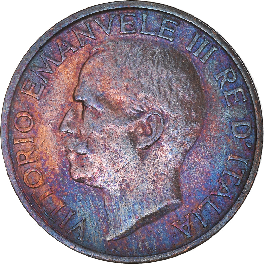 Monnaie, Italie, Vittorio Emanuele III, 10 Centesimi, 1921, Rome, TTB+, Bronze