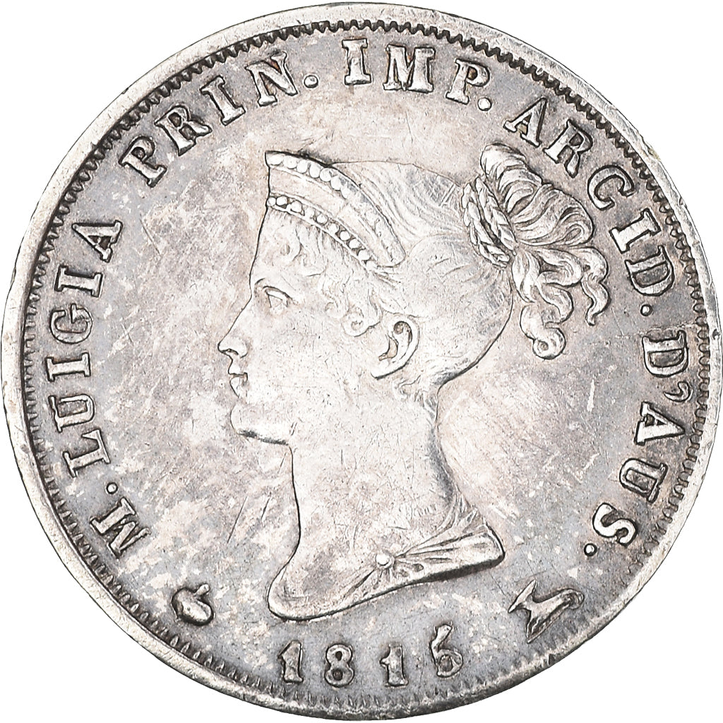 Münze, Italien Staaten, PARMA, Maria Luigia, 10 Soldi, 1815, Parma, VZ, Silber